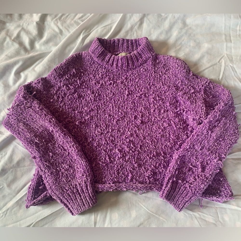 Urban Outfitters Purple Cowl Neck Sweater